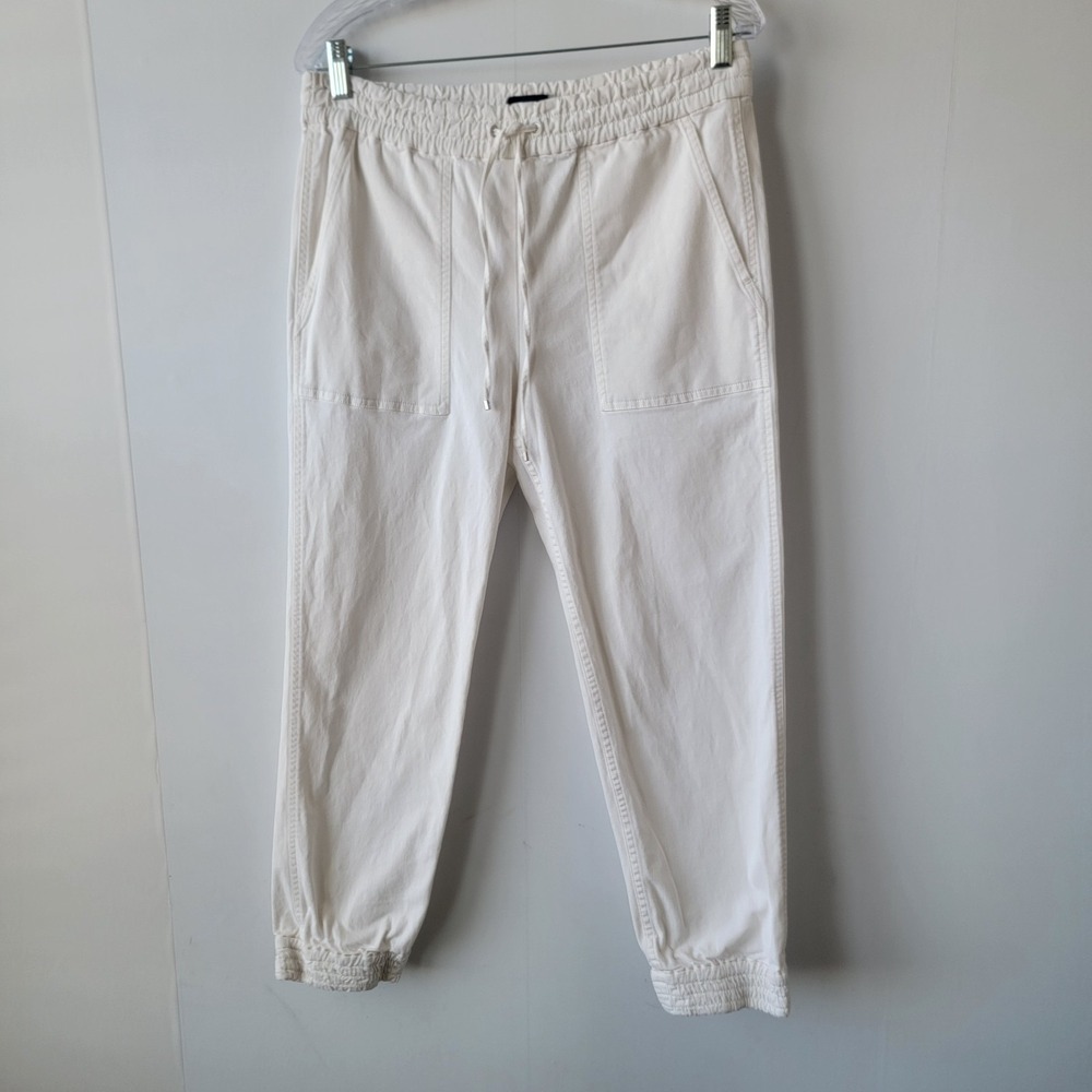 Theory women's Courtland Relaxed Drawstring Chino Joggers Pant size 6